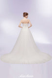 MISSHOW offers Sweetheart Strapless A-line Feathers Tulle Wedding Dresses at a cheap price from White,Ivory, Tulle to A-line Floor-length hem. Stunning yet affordable Sleeveless .