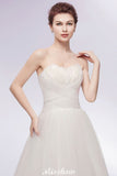 MISSHOW offers Sweetheart Strapless A-line Feathers Tulle Wedding Dresses at a cheap price from White,Ivory, Tulle to A-line Floor-length hem. Stunning yet affordable Sleeveless .