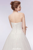 MISSHOW offers Sweetheart Strapless A-line Feathers Tulle Wedding Dresses at a cheap price from White,Ivory, Tulle to A-line Floor-length hem. Stunning yet affordable Sleeveless .