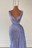 Trendy Floor Length Sleeveless Mermaid Satin Prom Dress-misshow.com