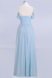MISSHOW offers V-Neck Chiffon aline Bridesmaid Dress Sky Blue Floor Length Evening Swing Dress at a good price from Misshow