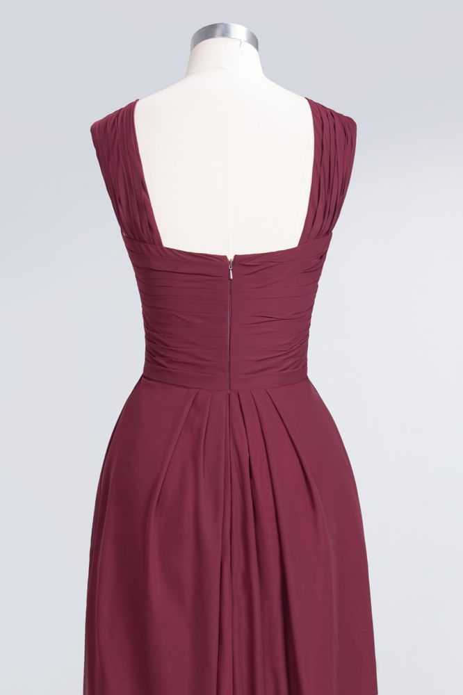 MISSHOW offers V-Neck Straps Sleeveless Floor-Length Bridesmaid Dress with Ruffles at a good price from Misshow