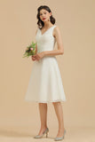 MISSHOW offers V-Neck White Simple Chiffon Mini Daily Casual Dress Short Party Dress at a good price from Misshow
