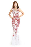MISSHOW offers Vintage Beadings Mermaid Evening Gowns V-Neck Floor Length Prom Dress at a good price from Same as Picture,White,Red,Apricot, to  Floor-length them. Stunning yet affordable  .