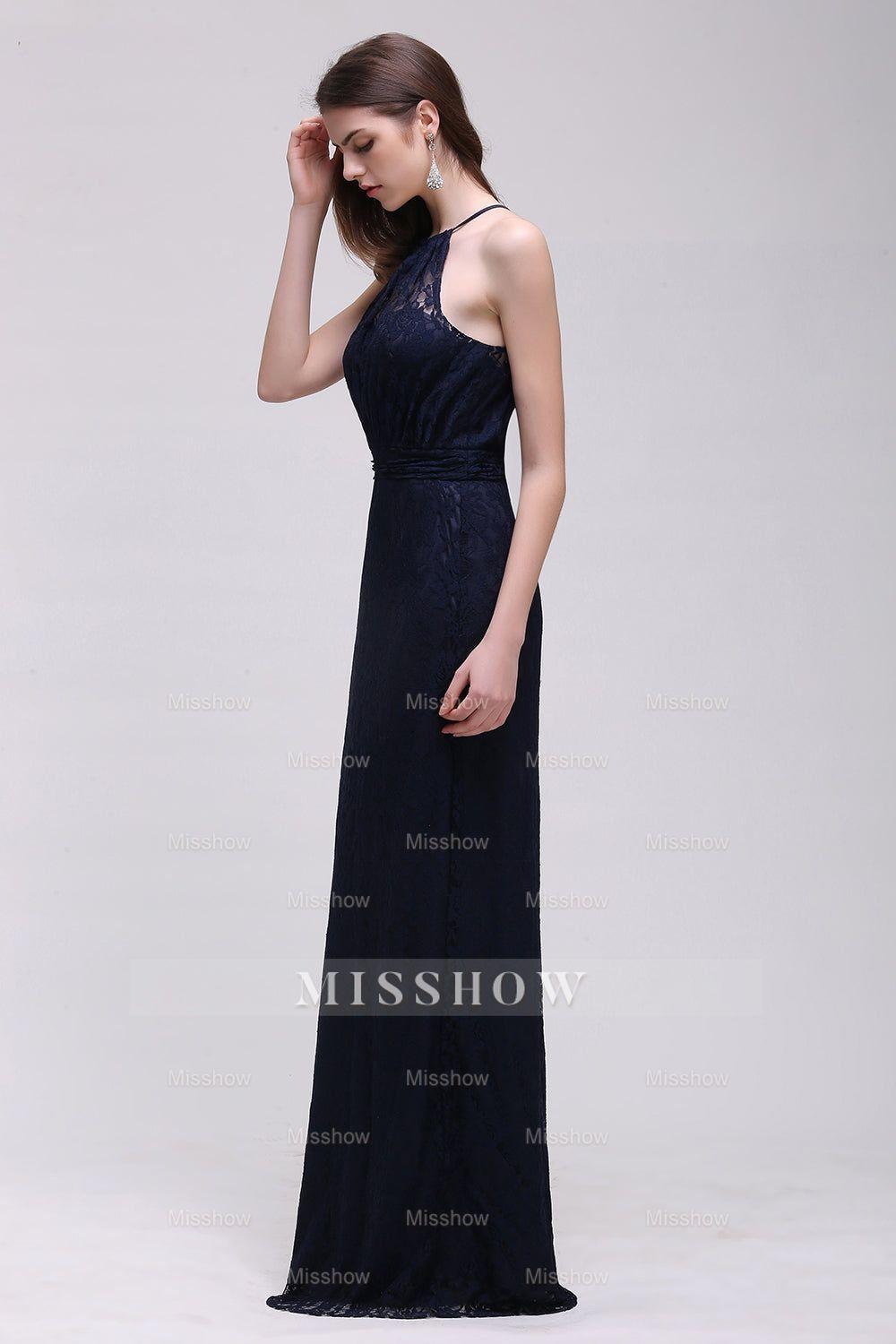 Vintage Halter Sleeveless Lace Navy Bridesmaid dresses Affordable Vintage Halter Sleeveless Lace Navy Bridesmaid dresses Affordable