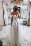 Vintage sweetheart off-the-shoulder cap sleeves a-line lace Wedding dress-misshow.com
