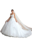 This elegant V-neck,Spaghetti Straps Tulle wedding dress with Lace could be custom made in plus size for curvy women. Plus size Sleeveless A-line,Ball Gown,Princess bridal gowns are classic yet cheap.