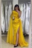 Yellow Evening Dresses Long Glitter | Prom dresses-misshow.com